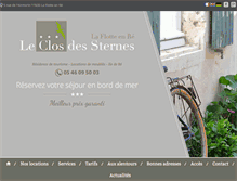 Tablet Screenshot of clos-des-sternes.com