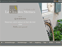 Tablet Screenshot of de.clos-des-sternes.com